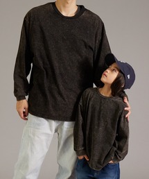 PAIRMANON STREET（ペアマノンストリート）の「【PAIRMANON STREET】【リンクコーデ】ピグメント 加工 ロンT 長袖 Tシャツ（Tシャツ/カットソー）」