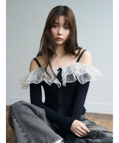 SONO/ソーノ】ﾌﾘﾙﾌﾙﾁｭﾆｯｸﾌﾟﾙｵｰﾊﾞｰ（Tシャツ/カットソー）｜Sono