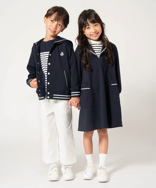 COMME CA ISM(コムサイズム)の「マリンテイスト ワイドパンツ(その他パンツ・キッズ・オフホワイト・110cm/120cm/130cm)」の3枚目の写真