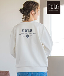 【POLO BCS(ポロ・ビーシーエス)×SLAP SLIPコラボ】【お揃い】胸刺しゅうバックプリントトレーナー
