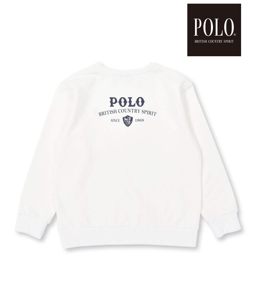SLAP SLIP(スラップスリップ)の「【POLO BCS(ポロ・ビーシーエス)×SLAP SLIPコラボ】【お揃い】胸刺しゅうバックプリントトレーナー(スウェット・レディース・オフホワイト/ネイビー・FREE)」の8枚目の写真