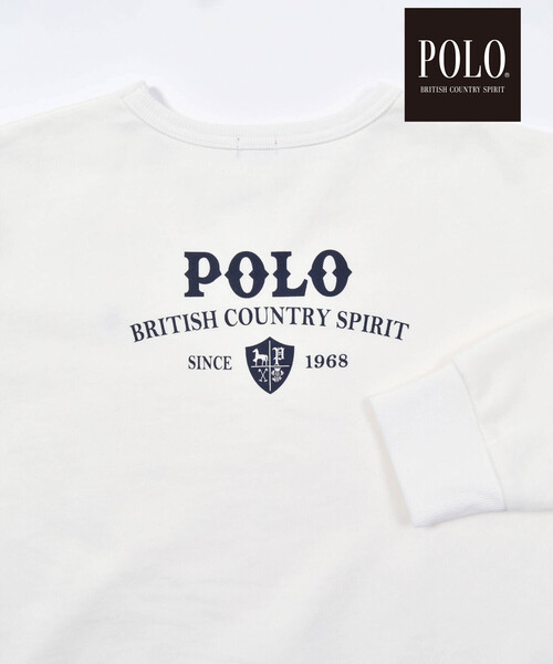 SLAP SLIP(スラップスリップ)の「【POLO BCS(ポロ・ビーシーエス)×SLAP SLIPコラボ】【お揃い】胸刺しゅうバックプリントトレーナー(スウェット・レディース・オフホワイト/ネイビー・FREE)」の10枚目の写真