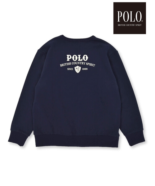 SLAP SLIP(スラップスリップ)の「【POLO BCS(ポロ・ビーシーエス)×SLAP SLIPコラボ】【お揃い】胸刺しゅうバックプリントトレーナー(スウェット・レディース・オフホワイト/ネイビー・FREE)」の13枚目の写真