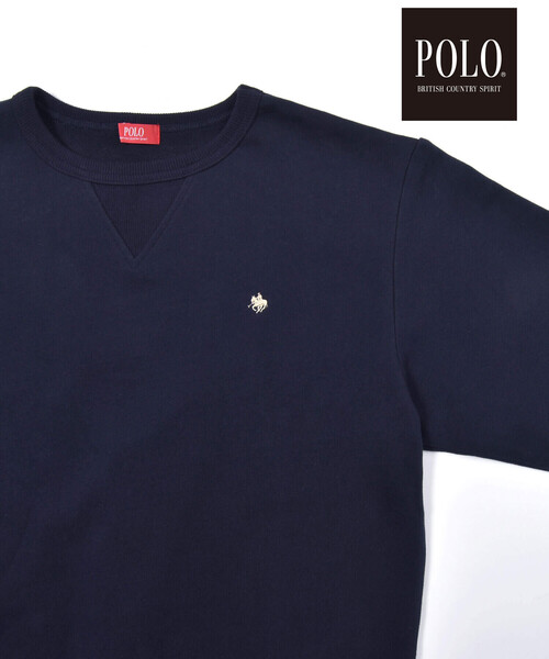 SLAP SLIP(スラップスリップ)の「【POLO BCS(ポロ・ビーシーエス)×SLAP SLIPコラボ】【お揃い】胸刺しゅうバックプリントトレーナー(スウェット・レディース・オフホワイト/ネイビー・FREE)」の14枚目の写真