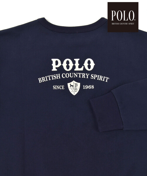 SLAP SLIP(スラップスリップ)の「【POLO BCS(ポロ・ビーシーエス)×SLAP SLIPコラボ】【お揃い】胸刺しゅうバックプリントトレーナー(スウェット・レディース・オフホワイト/ネイビー・FREE)」の15枚目の写真