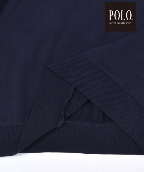SLAP SLIP(スラップスリップ)の「【POLO BCS(ポロ・ビーシーエス)×SLAP SLIPコラボ】【お揃い】胸刺しゅうバックプリントトレーナー(スウェット・レディース・オフホワイト/ネイビー・FREE)」の16枚目の写真