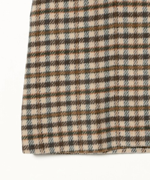 B:MING by BEAMS（ビーミングバイビームス）の「ファー襟 チェック柄 ダブル コート（100～140cm）（ダウンジャケット/コート・キッズ・ベージュ/ネイビー・110/120/130/140/100）」の17枚目の写真