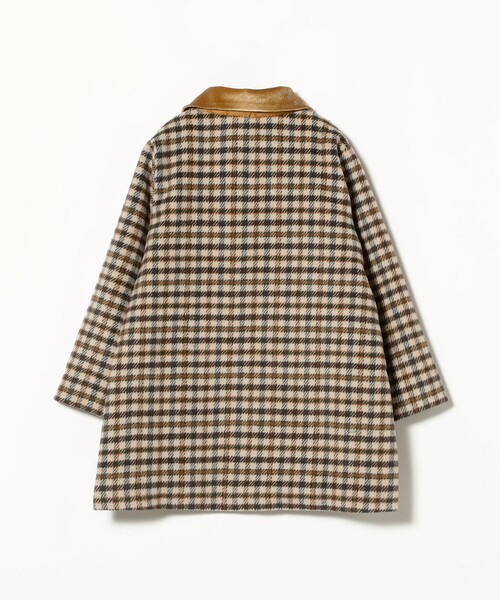 B:MING by BEAMS（ビーミングバイビームス）の「ファー襟 チェック柄 ダブル コート（100～140cm）（ダウンジャケット/コート・キッズ・ベージュ/ネイビー・110/120/130/140/100）」の19枚目の写真