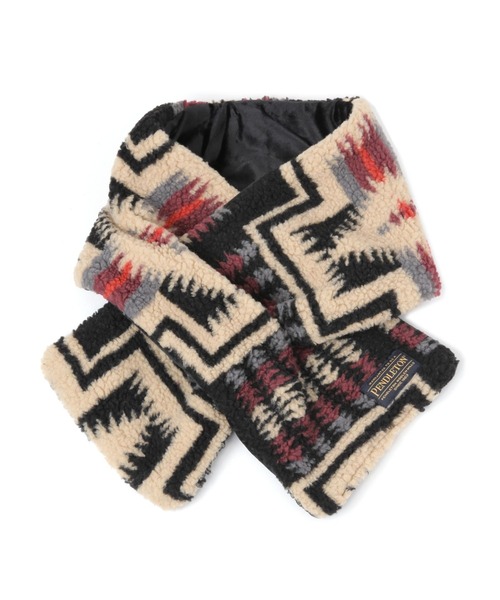 PENDLETON（ペンドルトン）の「【PENDLETON(ペンドルトン)】BOA MUFFLER（WOMEN)（ストール/ショール・レディース・オフホワイト/ブラック・FREE）」の4枚目の写真