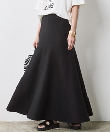 CHIC STYLE | フレアロングニットスカート シックスタイル（大きいサイズ対応）(スカート)