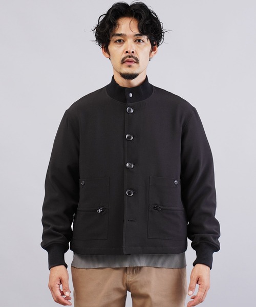 jiggys shop（ジギーズショップ）の「撥水加工 ショート丈 パデット 中綿ブルゾン（ブルゾン・メンズ・チャコールグレー/ブラック・MEDIUM/X-LARGE/LARGE）」の10枚目の写真