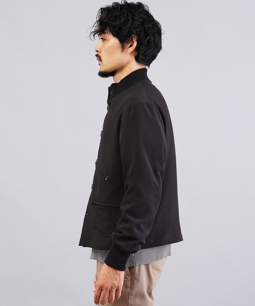 jiggys shop（ジギーズショップ）の「撥水加工 ショート丈 パデット 中綿ブルゾン（ブルゾン・メンズ・チャコールグレー/ブラック・MEDIUM/X-LARGE/LARGE）」の11枚目の写真