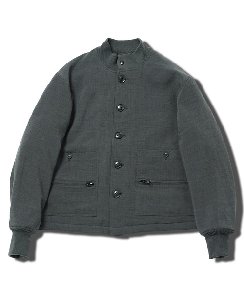 jiggys shop（ジギーズショップ）の「撥水加工 ショート丈 パデット 中綿ブルゾン（ブルゾン・メンズ・チャコールグレー/ブラック・MEDIUM/X-LARGE/LARGE）」の8枚目の写真