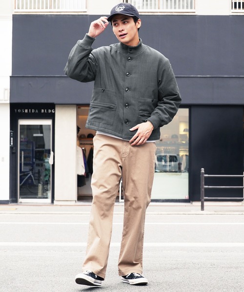 jiggys shop（ジギーズショップ）の「撥水加工 ショート丈 パデット 中綿ブルゾン（ブルゾン・メンズ・チャコールグレー/ブラック・MEDIUM/X-LARGE/LARGE）」の19枚目の写真