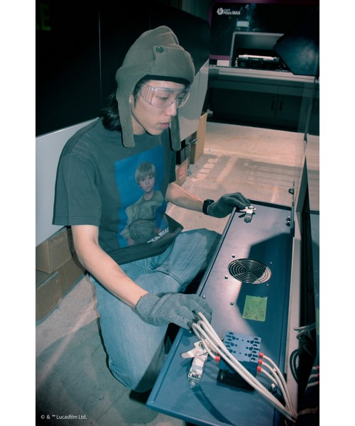 『スター・ウォーズ/STARWARS』''Anakin Skywalker (Ani)'' T-Shirt' 半袖プリントTシャツ ビックシルエット ピグメント加工 ヴィンテージライク（Tシャツ/カットソー）｜STAR WARS（スターウォーズ）