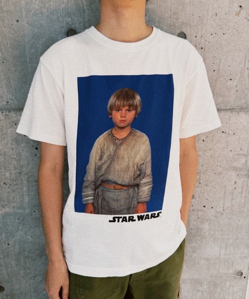 STAR WARS（スターウォーズ）の「『スター・ウォーズ/STARWARS』""Anakin Skywalker (Ani)"" T-Shirt"  半袖プリントTシャツ ビックシルエット ピグメント加工 ヴィンテージライク（Tシャツ/カットソー・メンズ・チャコール/ホワイト・MEDIUM/X-LARGE/LARGE）」の6枚目の写真