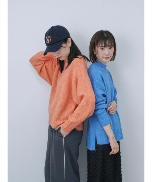 Sプラス モックネック プルオーバー SHIPS（シップス） セーター ニット SHIPS:「手洗い可能」9ゲージ