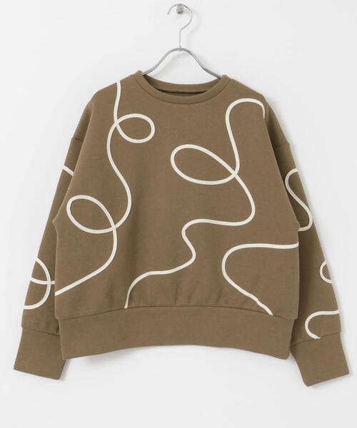 SENSE OF PLACE by URBAN RESEARCH(センスオブプレイスバイアーバンリサーチ)の「コードシシュウダンボールトップ(スウェット・レディース・アイボリー/ネイビー/チャコールグレー/ブラウン・ONE)」の11枚目の写真