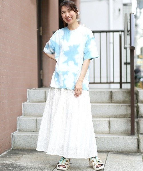 tシャツ go slow caravan 万物タイダイTシャツ「WEB限定」「ユニセックス」 レディース メンズ go slow caravan 万物タイダイTシャツ【WEB限定】【ユニセックス
