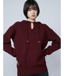 EMODA（エモダ）の「ワイドフードルーズニット（ニット/セーター）」