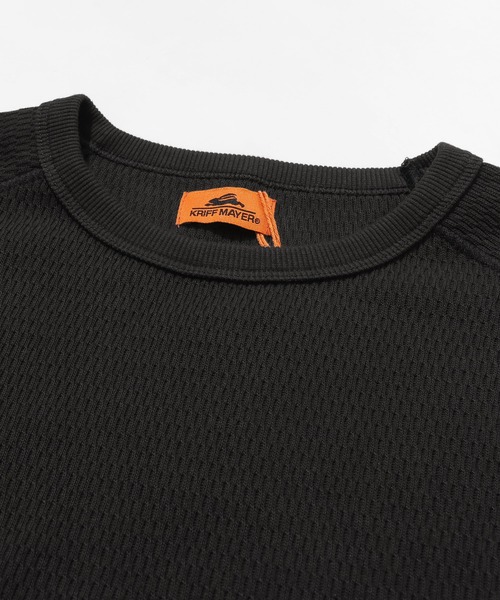 KRIFF MAYER（クリフメイヤー）の「ハニカムワッフルロンT（Tシャツ/カットソー・メンズ・グレー/ナチュラル/ネイビー/チャコール・MEDIUM/X-LARGE/LARGE）」の7枚目の写真