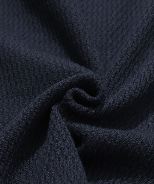 KRIFF MAYER（クリフメイヤー）の「ハニカムワッフルロンT（Tシャツ/カットソー・メンズ・グレー/ナチュラル/ネイビー/チャコール・MEDIUM/X-LARGE/LARGE）」の8枚目の写真