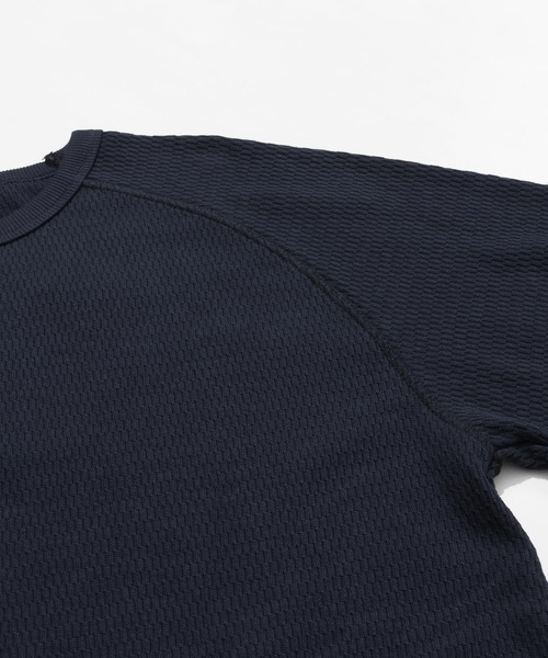 KRIFF MAYER（クリフメイヤー）の「ハニカムワッフルロンT（Tシャツ/カットソー・メンズ・グレー/ナチュラル/ネイビー/チャコール・MEDIUM/X-LARGE/LARGE）」の10枚目の写真