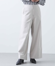 両面ウォームストレッチワイドパンツ