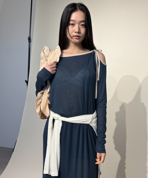 【最終値下げ】【美品】familiar テリア　ワンピース 90cm ネイビー 最終値下げ】【美品】familiar テリア ワンピース 90cm ネイビー