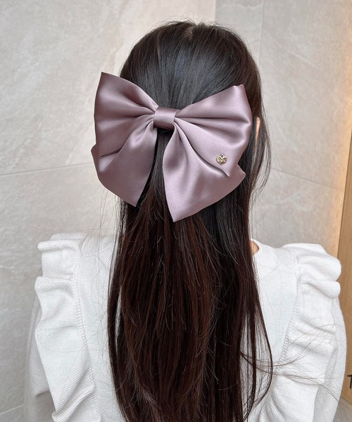 INGNI(イング)の「サテンリボンバレッタ(その他ヘアアクセサリー・レディース・アイボリー/ピンク/ブラック/グレー系その他・ONE SIZE)」の19枚目の写真