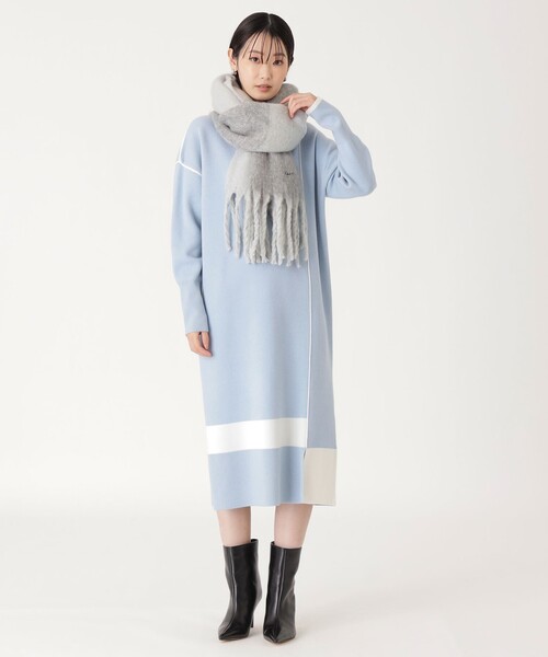 CAST:（キャストコロン）の「ビックストール（マフラー・レディース・グレー系その他2/ピンク系その他2・FREE）」の3枚目の写真