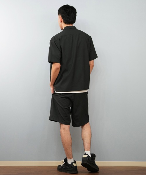 美品ザノースフェイス半袖スウェット&ショートパンツセットアップ黒L selecty_tnm00115