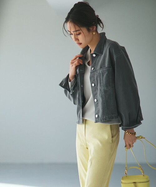 セール】【洗える】ストレッチライトデニム ジャケット（デニム