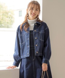 新品タグ付　♡センソユニコ♡ デニムジャケット　ストレッチ Gジャン 素材 ストレッチ」に該当するレディースファッション