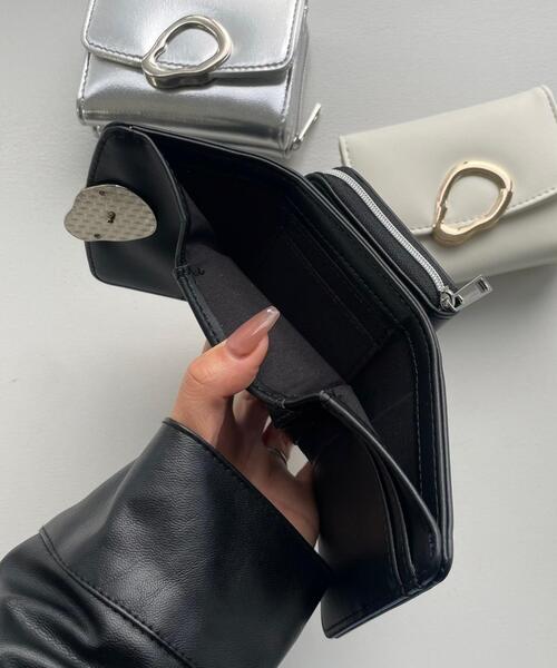 小物 Rii_shop WEGO/ニュアンスパーツフラップウォレット（財布）｜WEGO