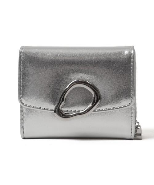 WEGO（ウィゴー）の「WEGO/ニュアンスパーツフラップウォレット（財布・レディース・オフホワイト/シルバー/ブラック・FREE）」の15枚目の写真