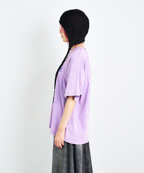 ANNA SUI NYC(アナ スイ エヌ ワイ シー)の「ダブルジェルプリントブリーチTシャツ(Tシャツ/カットソー・レディース・パープル/ブラック・FREE)」の10枚目の写真