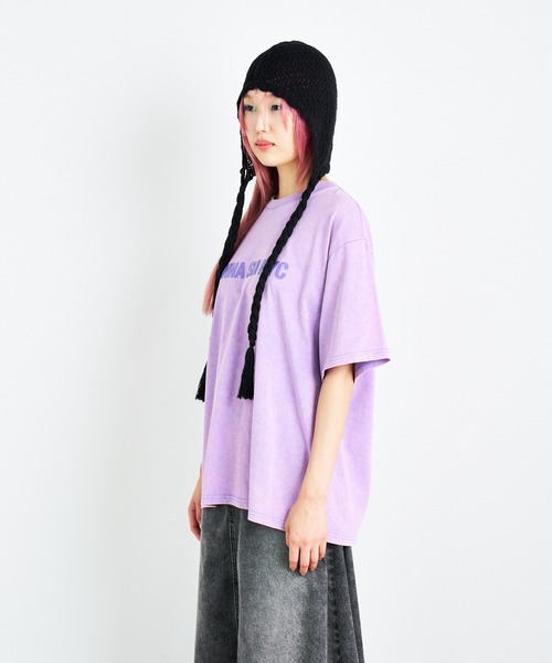 ANNA SUI NYC(アナ スイ エヌ ワイ シー)の「ダブルジェルプリントブリーチTシャツ(Tシャツ/カットソー・レディース・パープル/ブラック・FREE)」の11枚目の写真