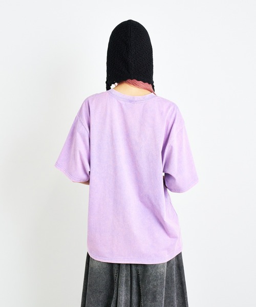 ANNA SUI NYC(アナ スイ エヌ ワイ シー)の「ダブルジェルプリントブリーチTシャツ(Tシャツ/カットソー・レディース・パープル/ブラック・FREE)」の12枚目の写真