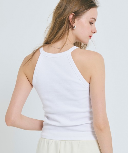 coca（coca）（コカ）の「OUT BRA  テレコリブアメスリタンクトップ（タンクトップ・レディース・ブラック/その他1/チャコール/ホワイト・S/L/M）」の10枚目の写真