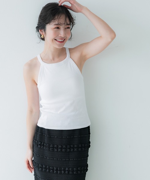 セール】OUT BRA テレコリブアメスリタンクトップ（タンクトップ