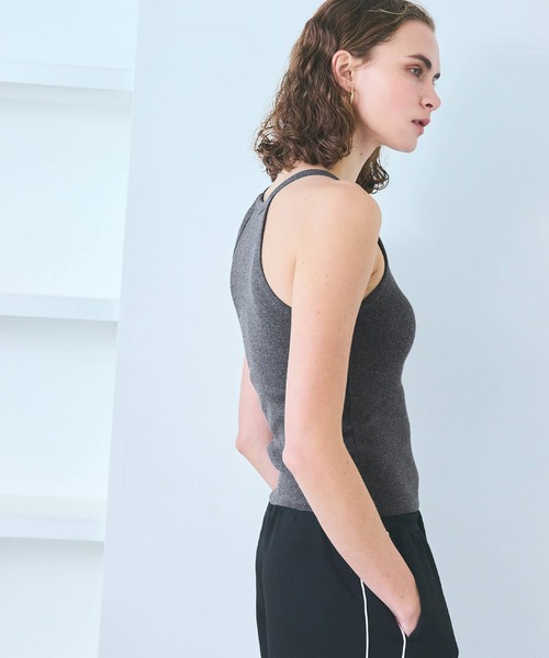 coca（coca）（コカ）の「OUT BRA  テレコリブアメスリタンクトップ（タンクトップ・レディース・ブラック/その他1/チャコール/ホワイト・S/L/M）」の12枚目の写真