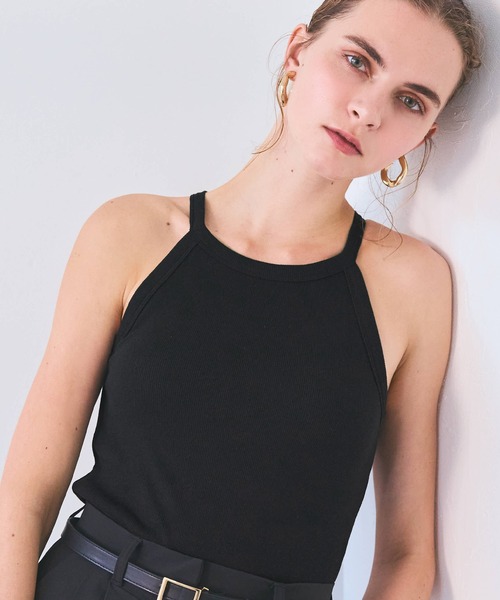 coca（coca）（コカ）の「OUT BRA  テレコリブアメスリタンクトップ（タンクトップ・レディース・ブラック/その他1/チャコール/ホワイト・S/L/M）」の20枚目の写真