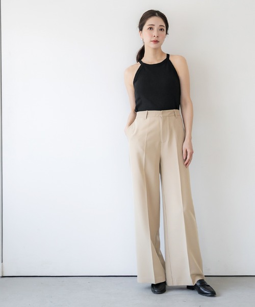 coca（coca）（コカ）の「OUT BRA  テレコリブアメスリタンクトップ（タンクトップ・レディース・ブラック/その他1/チャコール/ホワイト・S/L/M）」の16枚目の写真