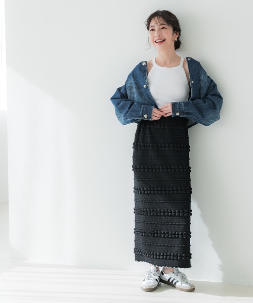 coca（coca）（コカ）の「OUT BRA  テレコリブアメスリタンクトップ（タンクトップ・レディース・ブラック/その他1/チャコール/ホワイト・S/L/M）」の7枚目の写真