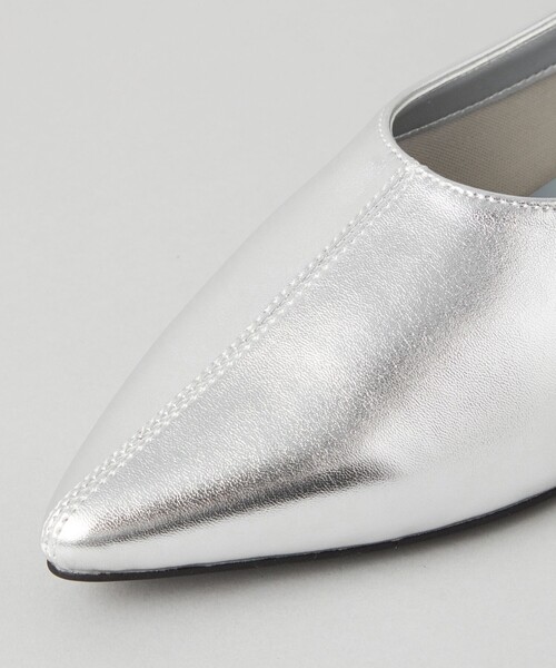 CITEN(シテン)の「<CITEN>ポインテッドフラットシューズ(その他シューズ・レディース・シルバー/ブラック・23.5cm/24.5cm/23cm/24cm)」の4枚目の写真