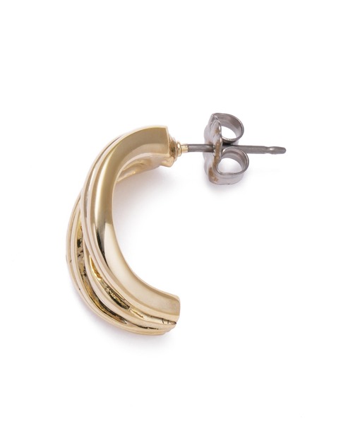 LANVIN en Bleu(ランバンオンブルー)の「メタリック ピアス(ピアス(両耳用)・レディース・ゴールド・ONE SIZE)」の4枚目の写真