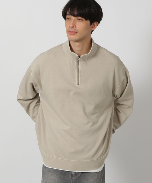 LAKOLE（ラコレ）の「ウォッシュドハーフZIP / 287577（スウェット・メンズ・チャコール/アイボリー/ネイビー・MEDIUM/LARGE）」の22枚目の写真