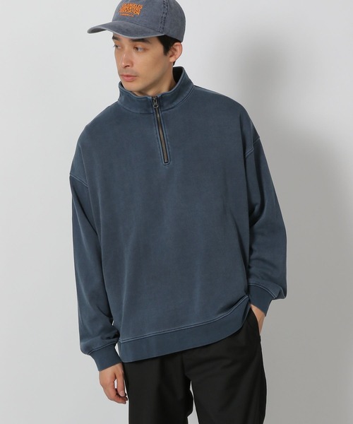 LAKOLE（ラコレ）の「ウォッシュドハーフZIP / 287577（スウェット・メンズ・チャコール/アイボリー/ネイビー・MEDIUM/LARGE）」の19枚目の写真