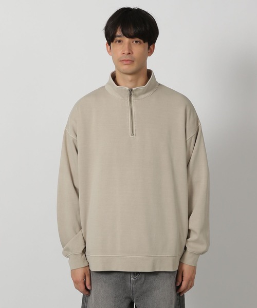 LAKOLE（ラコレ）の「ウォッシュドハーフZIP / 287577（スウェット・メンズ・チャコール/アイボリー/ネイビー・MEDIUM/LARGE）」の18枚目の写真